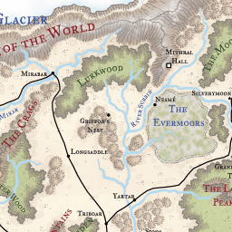 Map Of Faerun Hd Faerun Map - Loremaps